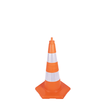 TRAFİK KONİSİ 75 CM ÇİFT REFEKTÖRLÜ