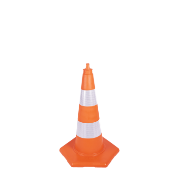 TRAFİK KONİSİ 75 CM ÇİFT REFEKTÖRLÜ