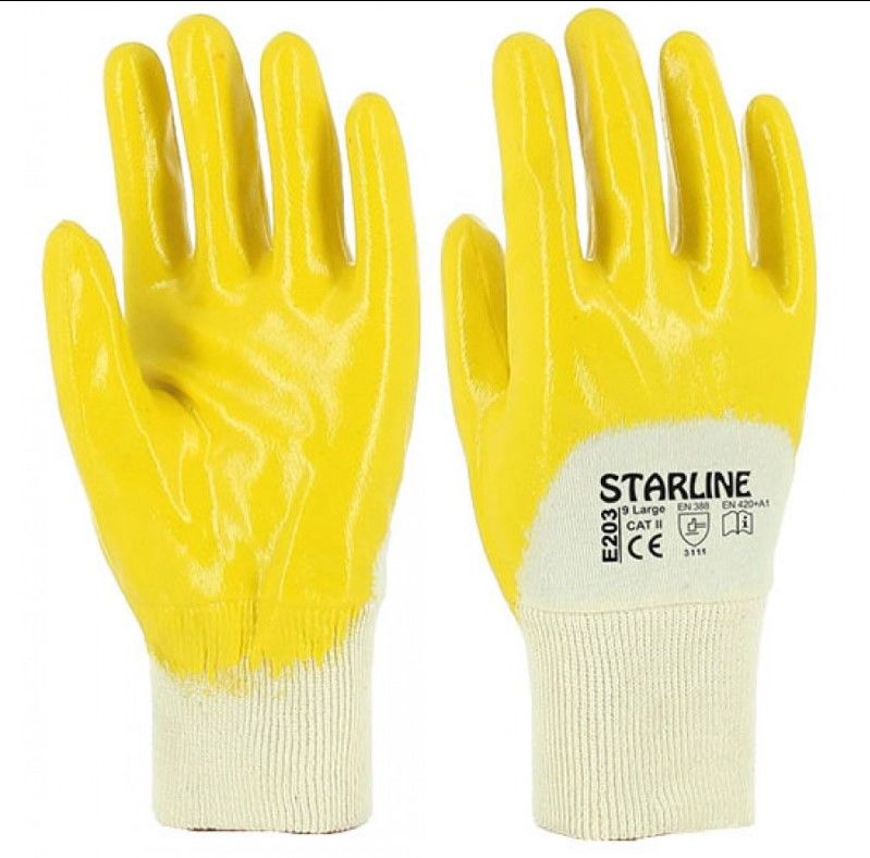Starline E-203 Sarı Nitril Eldiven