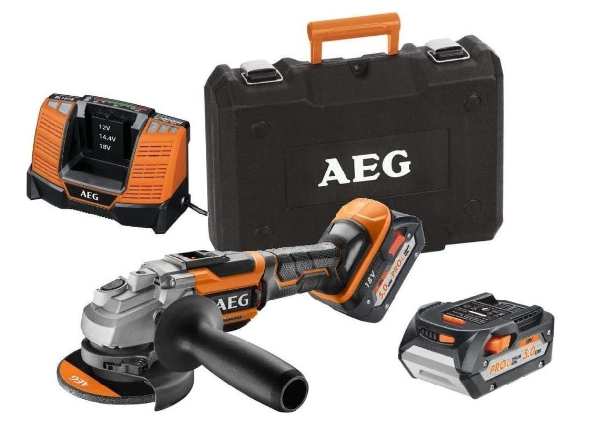 Aeg Bews 18-115BLLI-502C 18V 5AH Çift Akülü Taşlama Makinesi