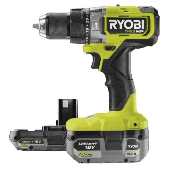 Ryobi RPD18X-242S 18 V 2.0 Ah - 4.0 Ah Akülü Kömürsüz Darbeli Matkap