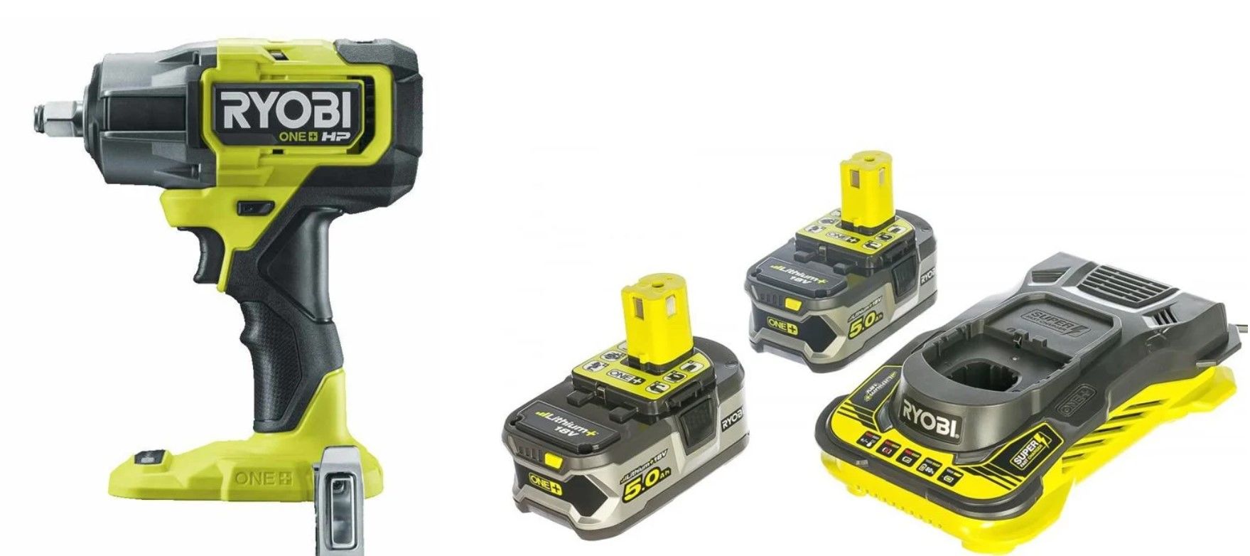 Ryobi RIW18X-5 18V 5Ah Çift Akülü Somun Sıkma Makinesi 900NM