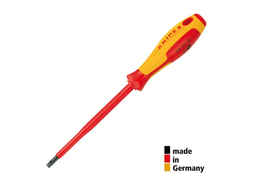 Knipex 982035 Vde İzoleli Düz Uçlu Tornavida 3,5*100mm