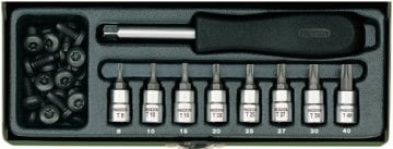 1/4' 9 PARÇALI TORX TORNAVIDA TAKIMI