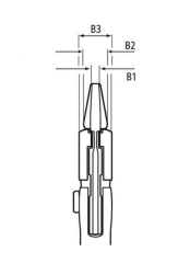 Knipex 86 03 150 Düz Çene Ayarlı Pense