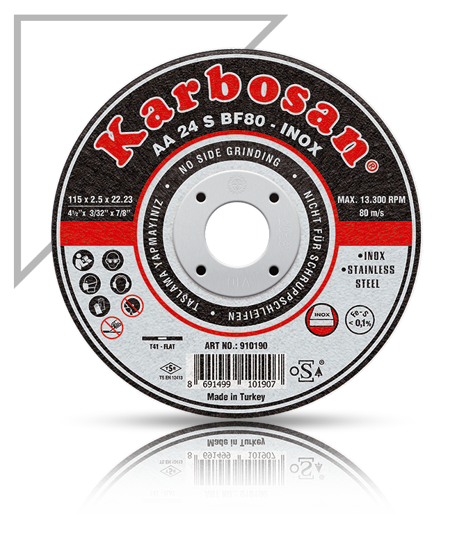 Karbosan İnox Metal Kesici İnce Taş 115 Mm Kesici 25 Adet