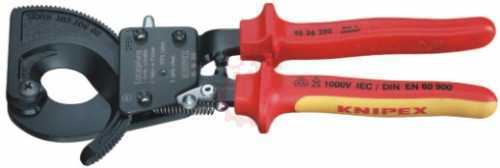 Knipex 95 36 250 Cırcır Mekanizmalı VDE Kablo Makası
