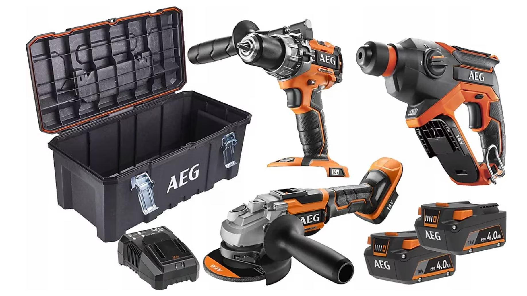 Aeg JP18L3-402TB Comba Profesyonel Akülü Set 3'lü