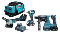 Makita DLX3070TX 18V 5.0AH Akülü 3'lü Kombine Set