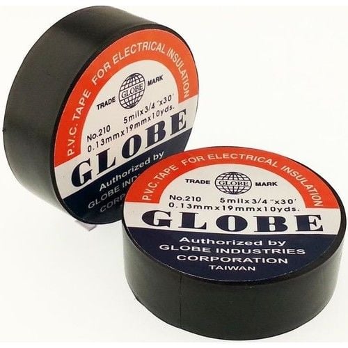 Globe Plastik İzole Elektrik Bandı - Siyah