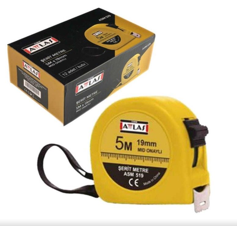 ATTLAS ASM519 ŞERİT METRE 5MT 19MM