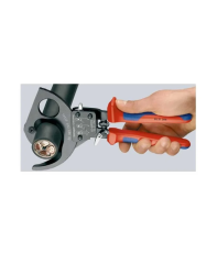Knipex 95 31 280 Cırcır Mekanizmalı Kablo Makası