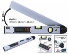 Bts 12471 Dijital Açı Ölçerli Su Terazisi 16''/400 mm