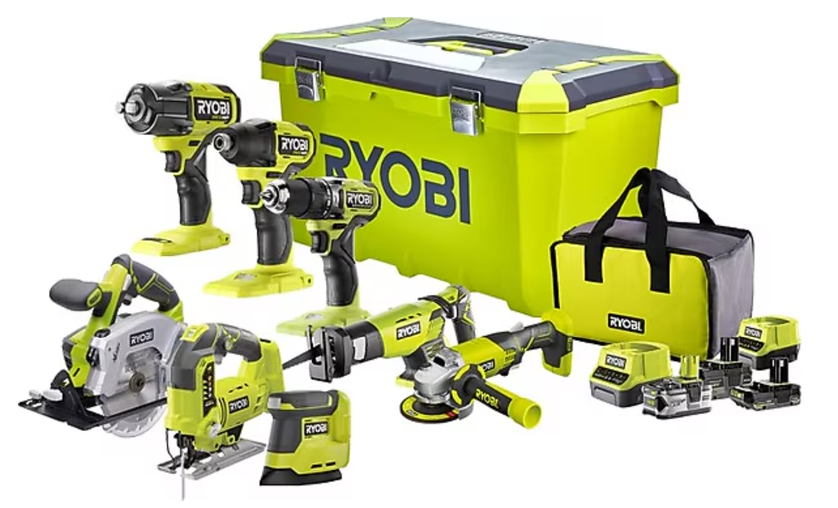 Ryobi R18CK8-342T 18V Akülü Combo Set ( 8 Makina )