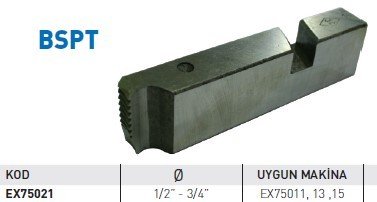 EUROMAX EX-75021 1/2''-3/4'' PAFTA TARAĞI