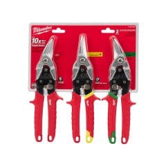 Milwaukee 260 mm Kaportacı Makası Seti 3 Parça (Sağ. Sol. Düz)