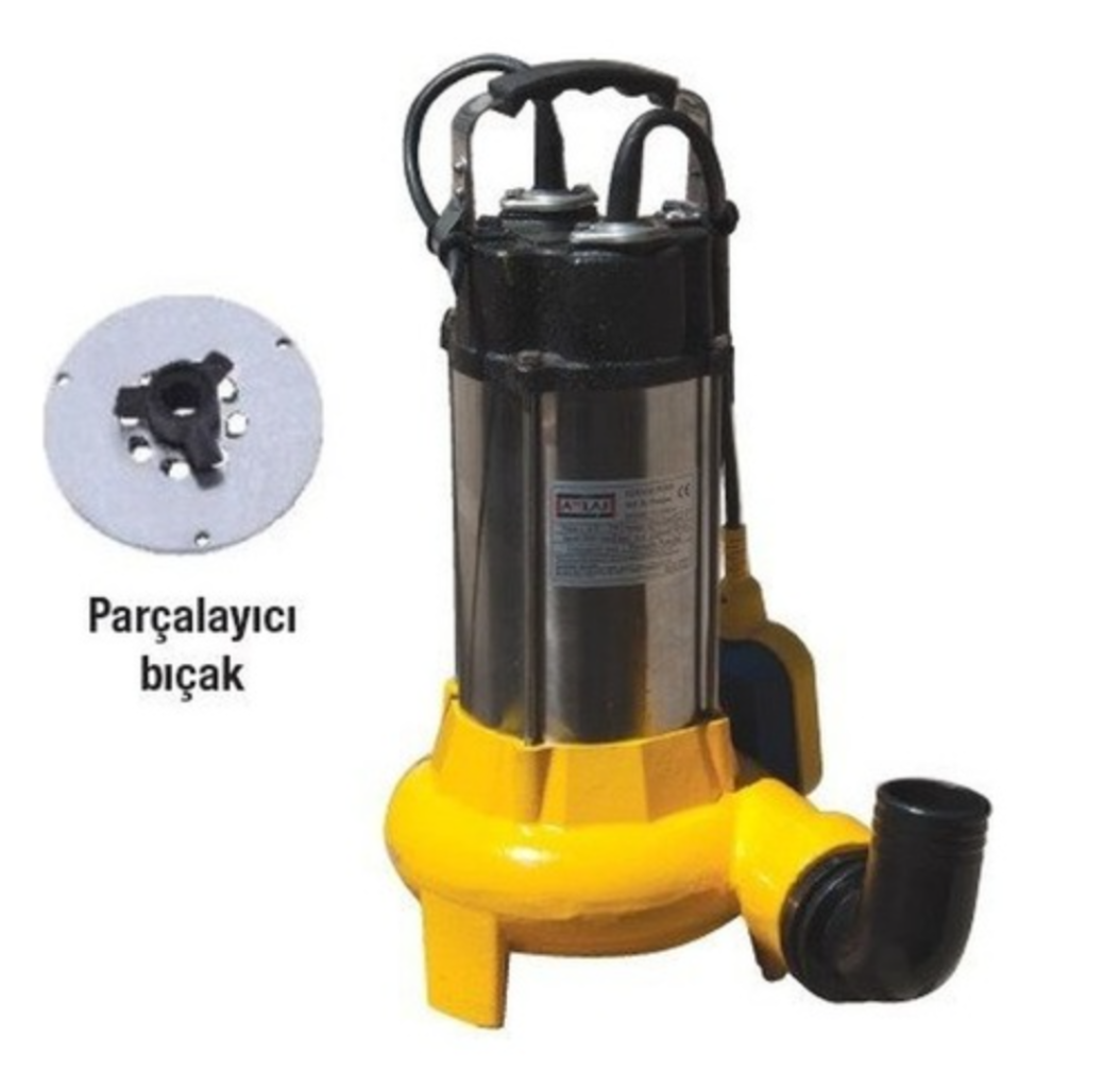 Attlas V1100D-F 1.5 Hp Döküm Gövdeli Atık Su Pompası
