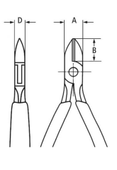 Knipex 77 02 115 ESD Elektronikçi Yan Keski