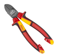 Milwaukee T4932464567 Ağır Hizmet Tipi VDE Elektrikçi, İzoleli Yan Keski 160mm