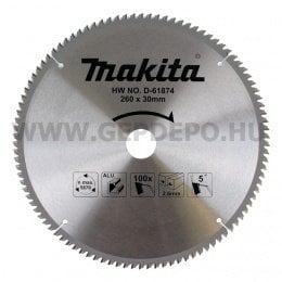 Makita D-61874 Alüminyum Testere 260X100 Diş