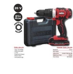 Attlas Atb 18 B Lı 20V 2,0 Ah Darbeli Matkap