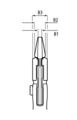 Knipex 86 03 400 Düz Çene Ayarlı Pense