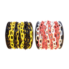 Plastik Zincir 8 mm Kırmızı Beyaz