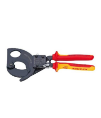 Knipex 95 36 280 Cırcır Mekanizmalı VDE Kablo Makası