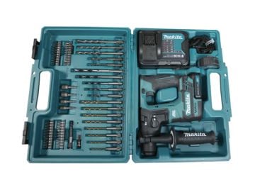 Makita HR166DWAE1 Akülü 76 Parça Uç Seti