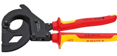 Knipex 95 36 315A Cırcır Mekanizmalı VDE Kablo Makası