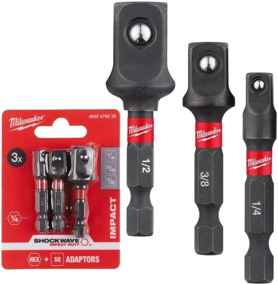 Milwaukee Hex Lokma Adaptör Seti 3 Parça 4932479228
