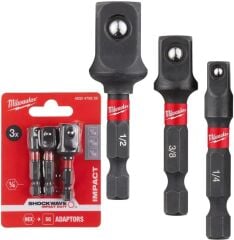 Milwaukee Hex Lokma Adaptör Seti 3 Parça 4932479228
