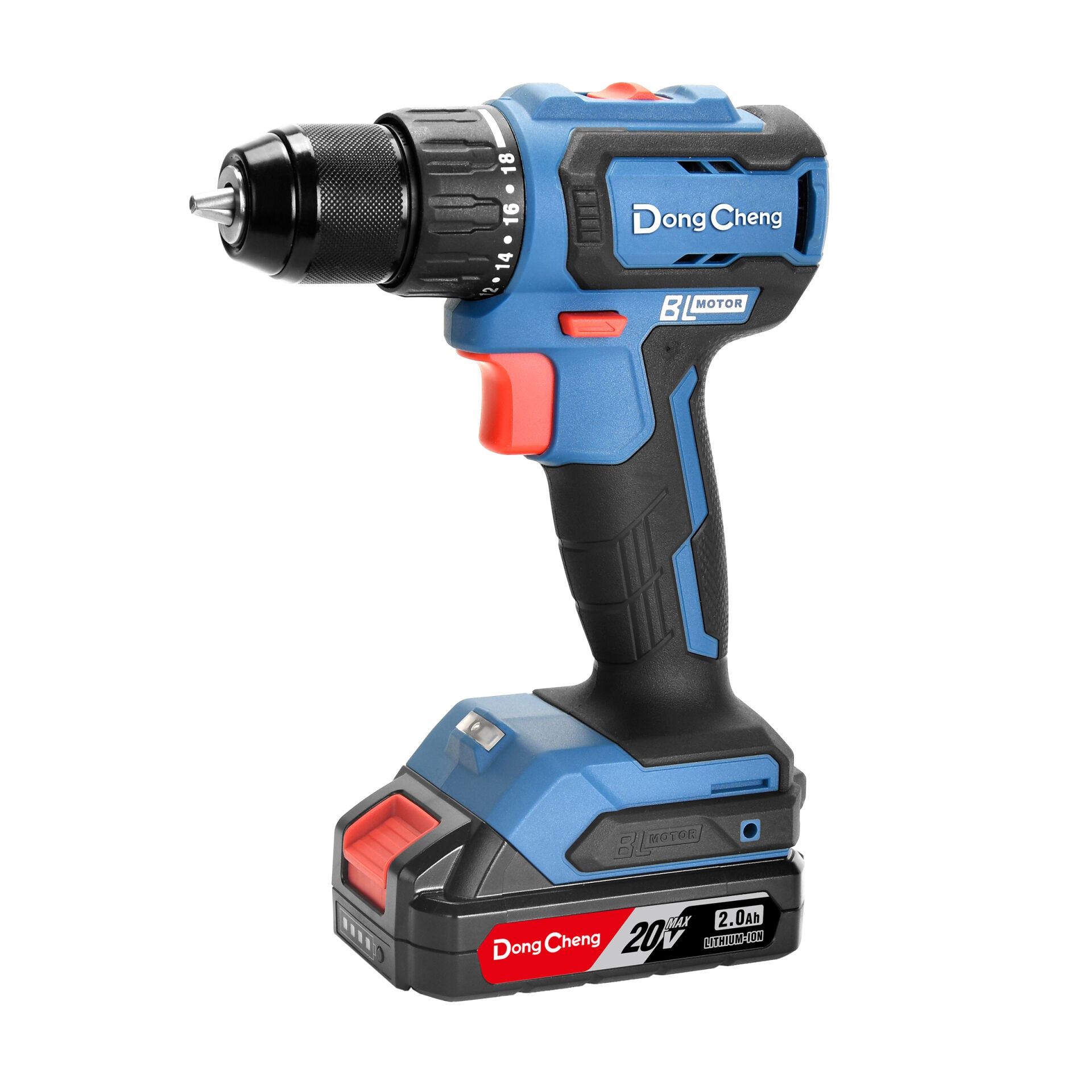 DongCheng DCJZ204013 Kömürsüz Akülü Vidalama 45nm Tork 2.0Ah