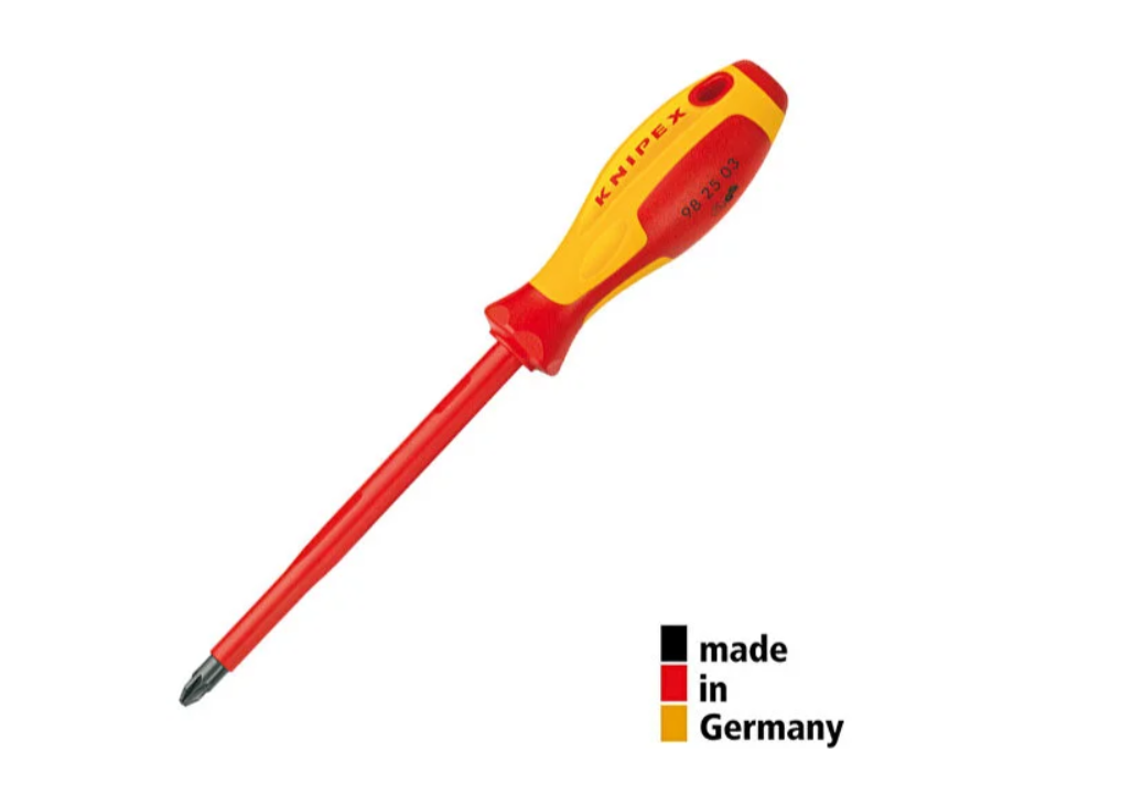 Knipex 982503 Vde İzoleli Pozidriv Tornavida Pz3*150