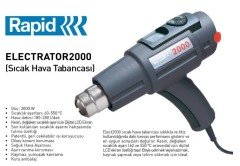 RAPID SICAK HAVA TAB. ELECTRONIC 2000