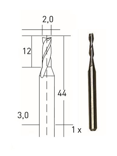 PROXXON FREZE UCU 2 MM 28759