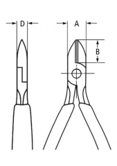 Knipex 76 01 125 Elektronikçi Yan Keski