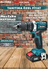 Max Extra MXP2944D 18v 2.0Ah Akülü Darbeli Matkap