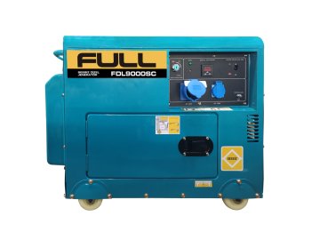 Full FDL9000SC Kabinli dizel monofaze Jenaratör 6,8kW