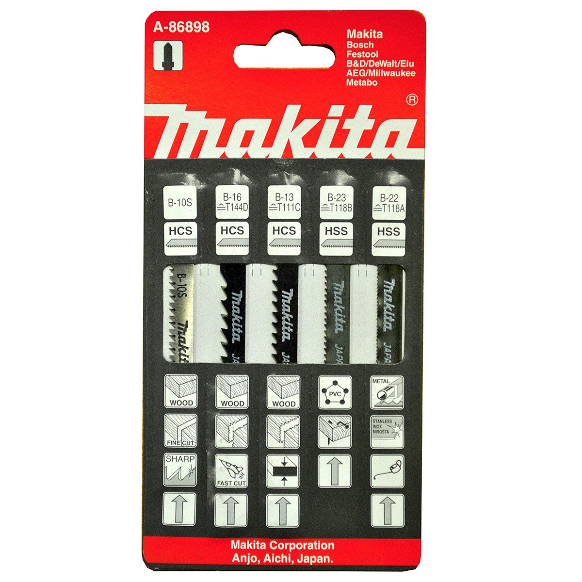 MAKITA A-86898 DEKUPAJ TESTERE KARIŞIK