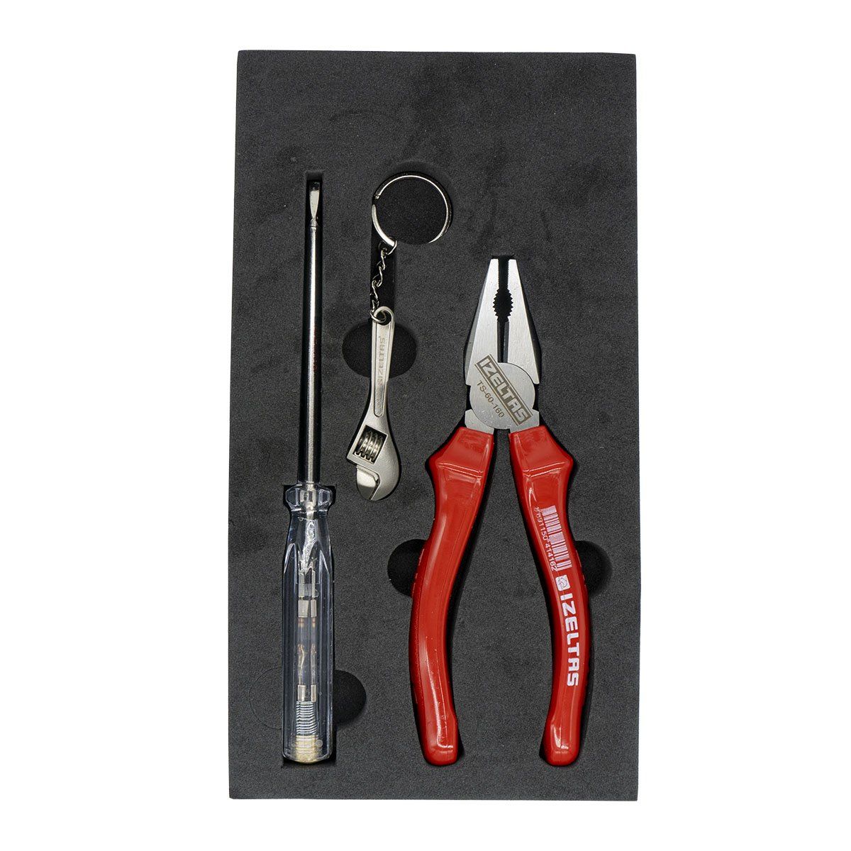 İzeltaş Pense Kontrol Kalemi Seti 2 Parça Anahtarlık Hediyeli